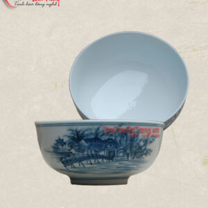 Bát nước chấm in phong cảnh Hà Nội